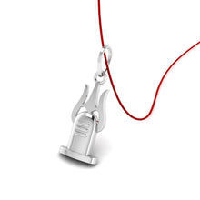 925 Sterling Silver Trishul Shiv lingam Pendant