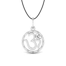 925 Sterling Silver Om Pendant