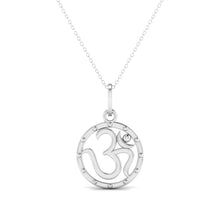 925 Sterling Silver Om Pendant