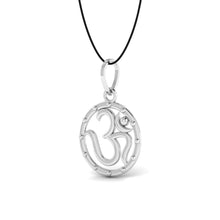 925 Sterling Silver Om Pendant