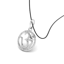 925 Sterling Silver Om Pendant