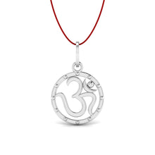 925 Sterling Silver Om Pendant