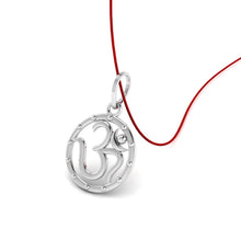 925 Sterling Silver Om Pendant