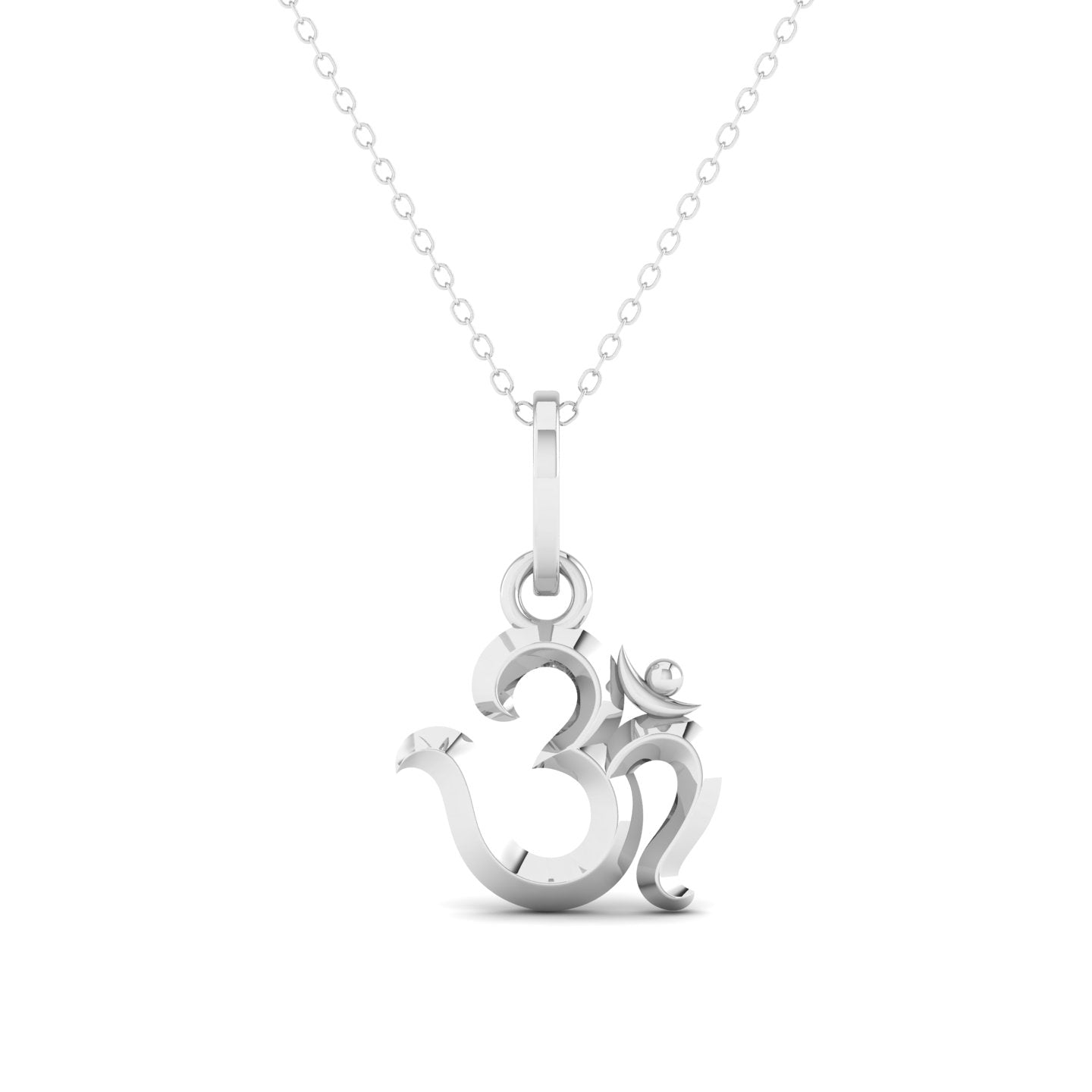 925 Sterling Silver Om Pendant