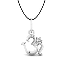 925 Sterling Silver OM Pendant