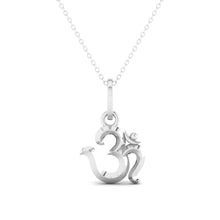 925 Sterling Silver Om Pendant