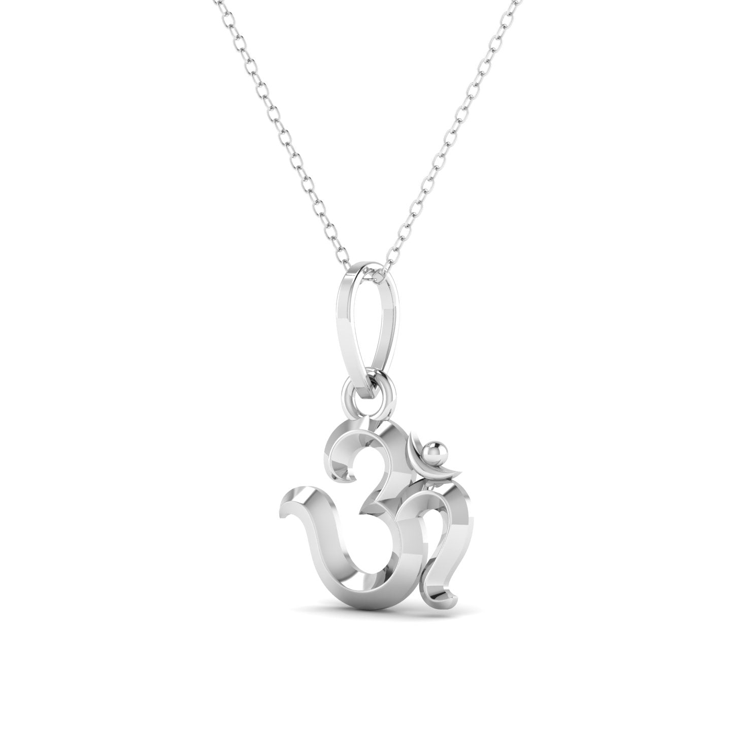 925 Sterling Silver Om Pendant