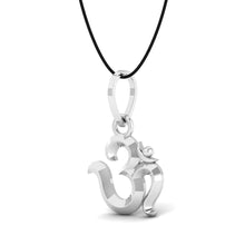 925 Sterling Silver OM Pendant