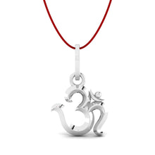 925 Sterling Silver OM Pendant