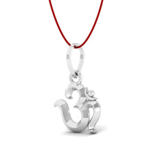 925 Sterling Silver OM Pendant