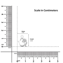 925 Sterling Silver Om Pendant