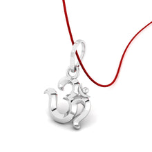 925 Sterling Silver OM Pendant