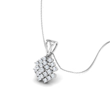 LORDS JEWELS 92.5 Silver Glow Pendant with Chain