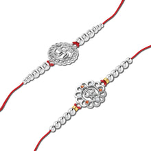 Lords Jewels Silver Rakhi for Raksha Bandhan Pack of 2