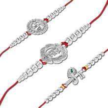 Lords Jewels Silver Rakhi for Raksha Bandhan Pack of 3