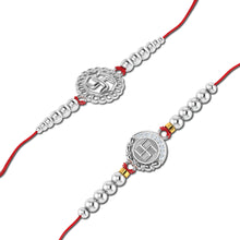 Lords Jewels Silver Rakhi for Raksha Bandhan Pack of 2