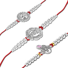 Lords Jewels Silver Rakhi for Raksha Bandhan Pack of 3