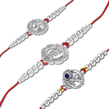 Lords Jewels Silver Rakhi for Raksha Bandhan Pack of 3