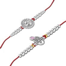 Lords Jewels Silver Rakhi for Raksha Bandhan Pack of 2