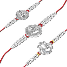 Lords Jewels Silver Rakhi for Raksha Bandhan Pack of 3