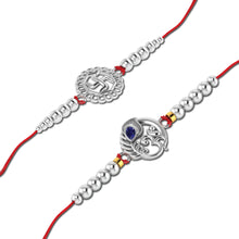Lords Jewels Silver Rakhi for Raksha Bandhan Pack of 2