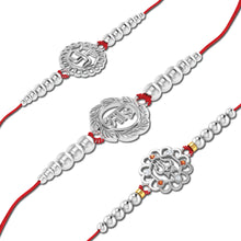 Lords Jewels Silver Rakhi for Raksha Bandhan Pack of 3