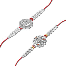 Lords Jewels Silver Rakhi for Raksha Bandhan Pack of 2
