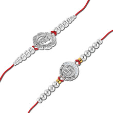 Lords Jewels Silver Rakhi for Raksha Bandhan Pack of 2