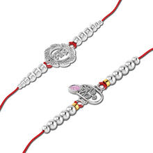 Lords Jewels Silver Rakhi for Raksha Bandhan Pack of 2