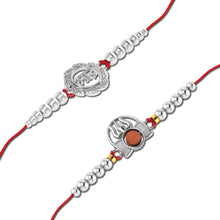 Lords Jewels Silver Rakhi for Raksha Bandhan Pack of 2