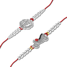 Lords Jewels Silver Rakhi for Raksha Bandhan Pack of 2