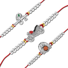 Lords Jewels Silver Rakhi for Raksha Bandhan Pack of 3