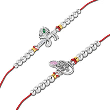 Lords Jewels Silver Rakhi for Raksha Bandhan Pack of 2