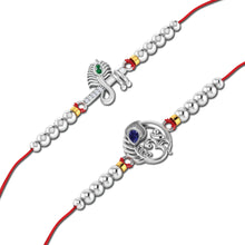Lords Jewels Silver Rakhi for Raksha Bandhan Pack of 2