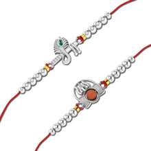 Lords Jewels Silver Rakhi for Raksha Bandhan Pack of 2
