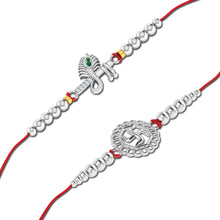 Lords Jewels Silver Rakhi for Raksha Bandhan Pack of 2