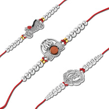 Lords Jewels Silver Rakhi for Raksha Bandhan Pack of 3