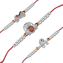 Lords Jewels Silver Rakhi for Raksha Bandhan Pack of 3