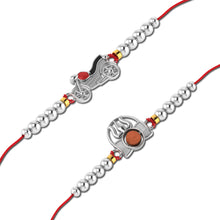 Lords Jewels Silver Rakhi for Raksha Bandhan Pack of 2