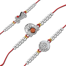 Lords Jewels Silver Rakhi for Raksha Bandhan Pack of 3
