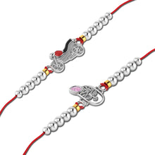 Lords Jewels Silver Rakhi for Raksha Bandhan Pack of 2