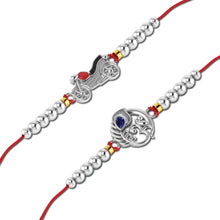 Lords Jewels Silver Rakhi for Raksha Bandhan Pack of 2