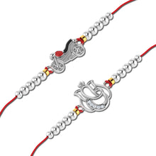 Lords Jewels Silver Rakhi for Raksha Bandhan Pack of 2