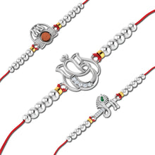 Lords Jewels Silver Rakhi for Raksha Bandhan Pack of 3