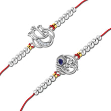 Lords Jewels Silver Rakhi for Raksha Bandhan Pack of 2