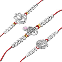 Lords Jewels Silver Rakhi for Raksha Bandhan Pack of 3