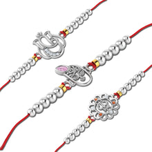 Lords Jewels Silver Rakhi for Raksha Bandhan Pack of 3