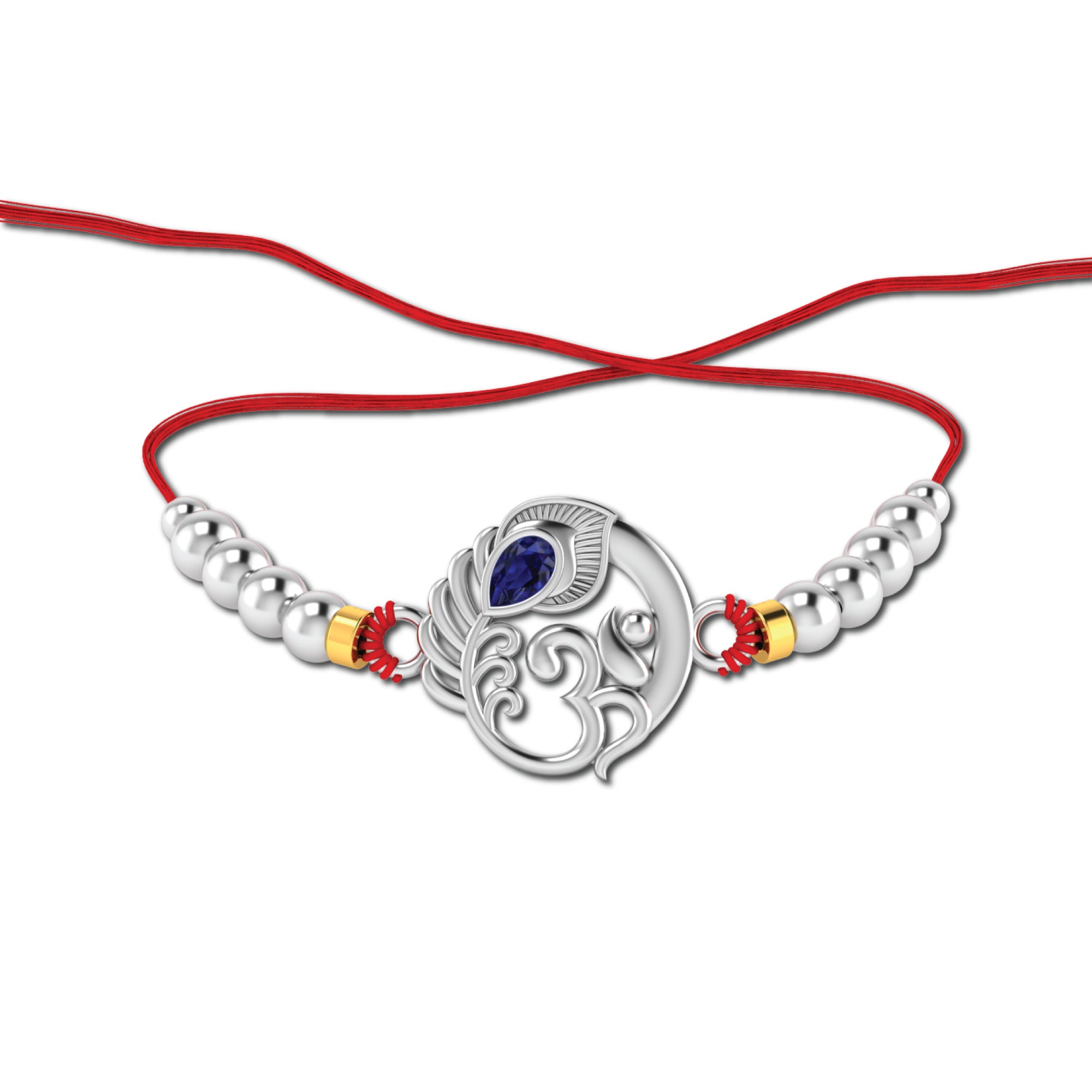 Lords Jewels Silver Rakhi for Raksha Bandhan Pack of 3