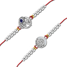 Lords Jewels Silver Rakhi for Raksha Bandhan Pack of 2