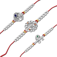 Lords Jewels Silver Rakhi for Raksha Bandhan Pack of 3